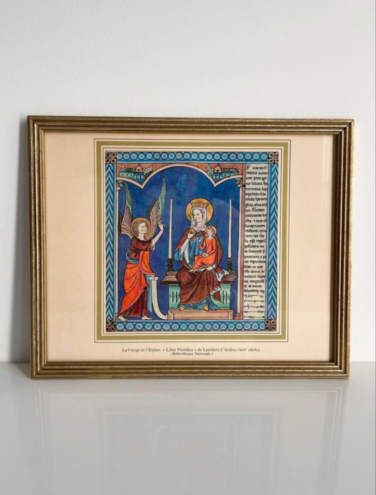 Cadre ancien recomposé - La Vierge et l’Enfant