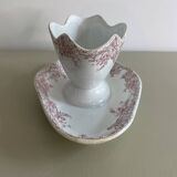 Lebacqz & Bouchart St Amand Nord Glycines pink ironstone sauceboat