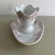 Lebacqz & Bouchart St Amand Nord Glycines pink ironstone sauceboat