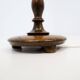 Organic whirlwind floor lamp in stained birch, Art Deco, Sweden, 1940s.