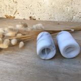 Marble pepper salt shaker duo