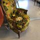 Fauteuil Bergère à coussin de style louis XVI retravaillee