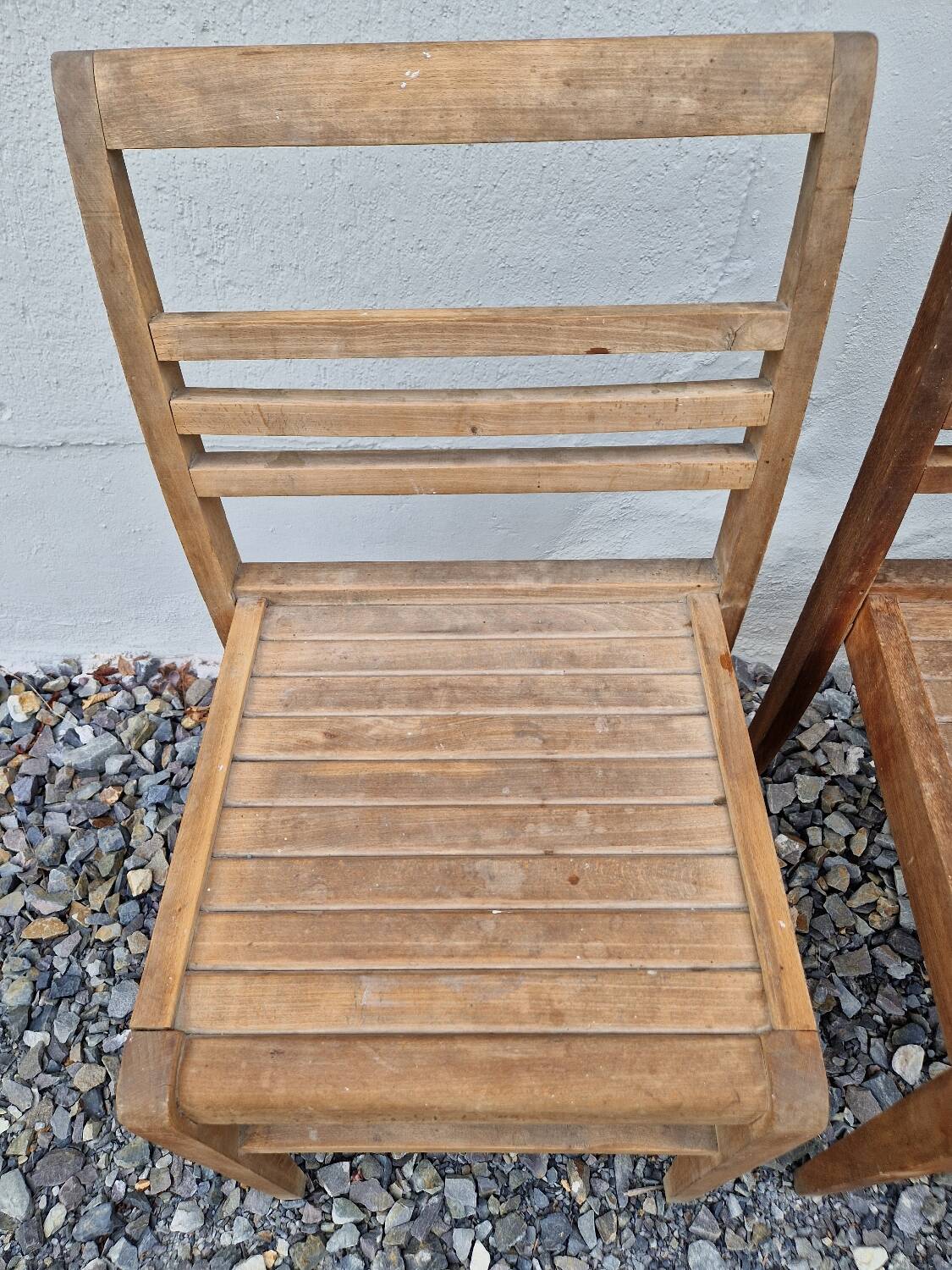 Set de 4 chaises  de sinistrés René Gabriel