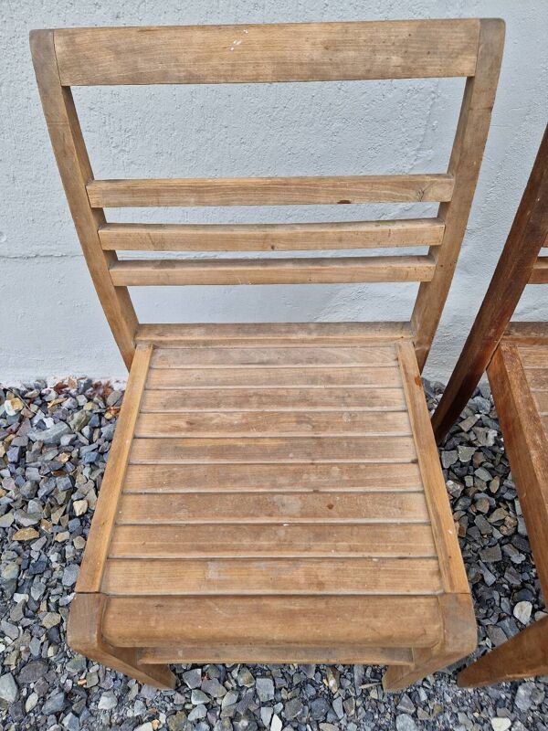 Set de 4 chaises  de sinistrés René Gabriel