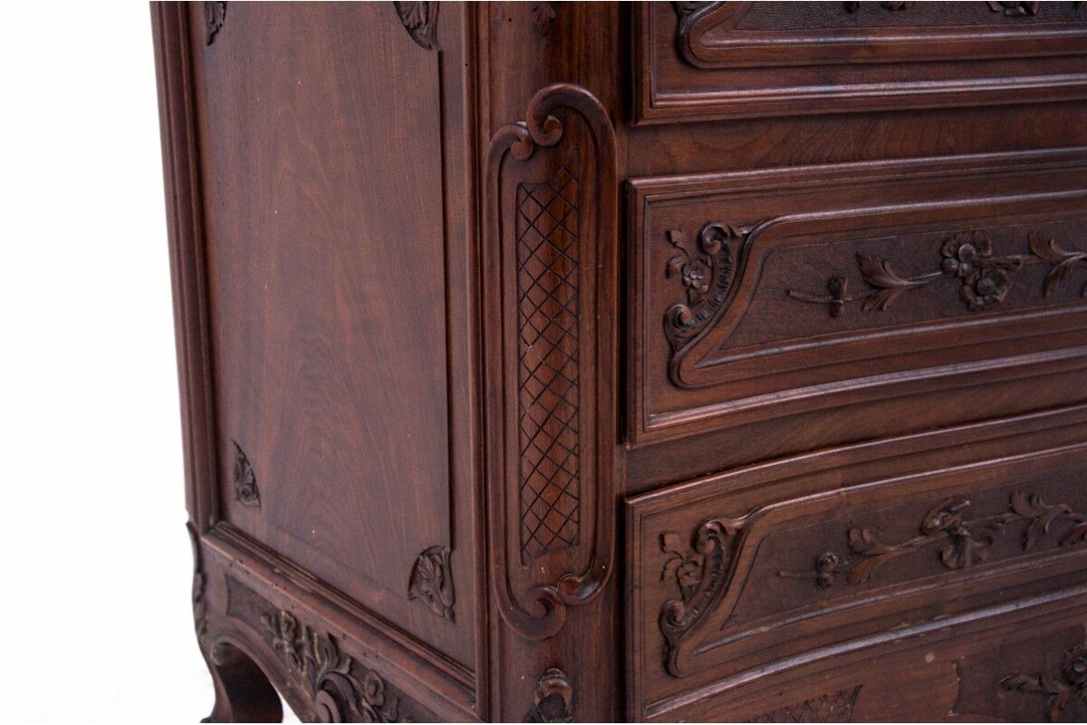 Antique stone chest of drawers, Western Europe, late 19th century.