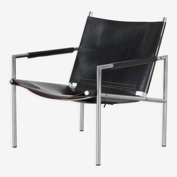 1960s Modern chair with neck leather from Germany