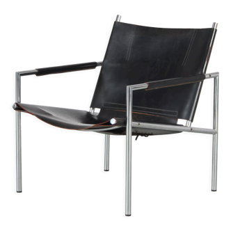 1960s Modern chair with neck leather from Germany