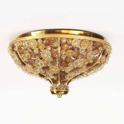 Incroyable et rare plafonnier en cristal de Palwa, Allemagne, années 1960