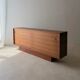 Danish mid-century teak sideboard with sliding doors