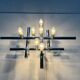 Mid-century Swiss space-age wall lamps or ceiling lights by Temde, 1960s.