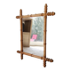 Antique French mirror from the Belle Époque in faux bamboo, 1890/1900.