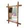 Antique French mirror from the Belle Époque in faux bamboo, 1890/1900.