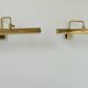 Pair of vintage adjustable brass wall lights, France 1970