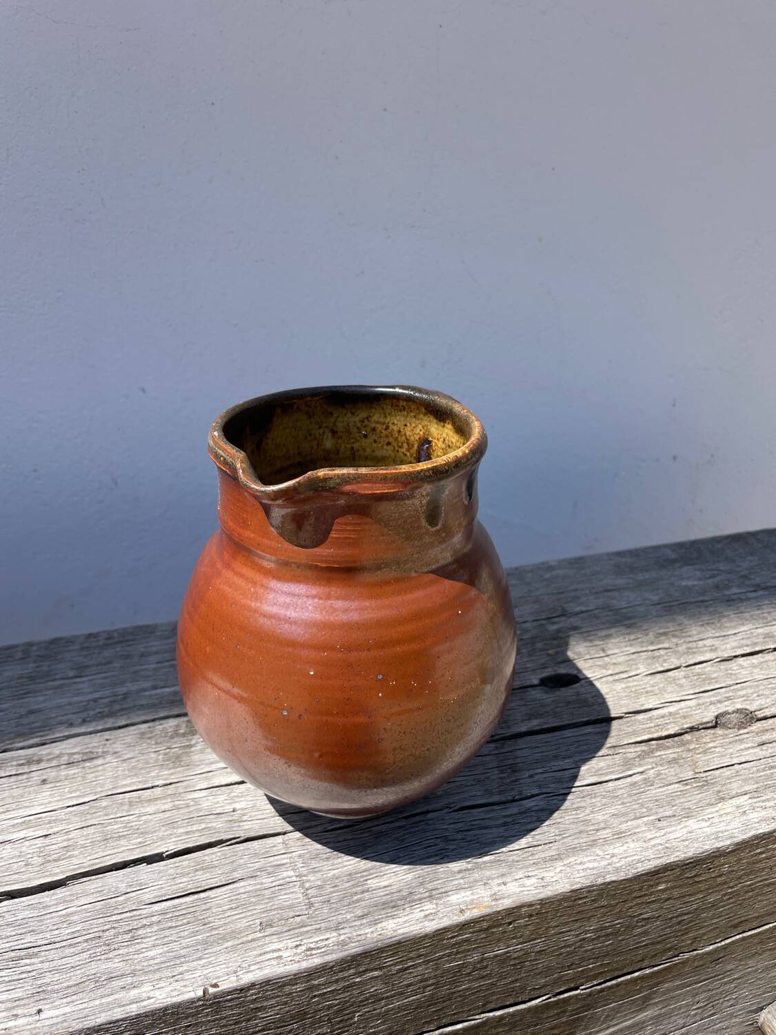 Italian glazed ceramic jar
