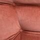 Pair of pink tufted velvet frog chairs from the 1970s.