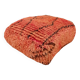 Handmade Berber pouf in wool 60 X 60 X 20 CM