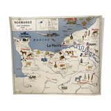 Normandy pedagogical map 1964