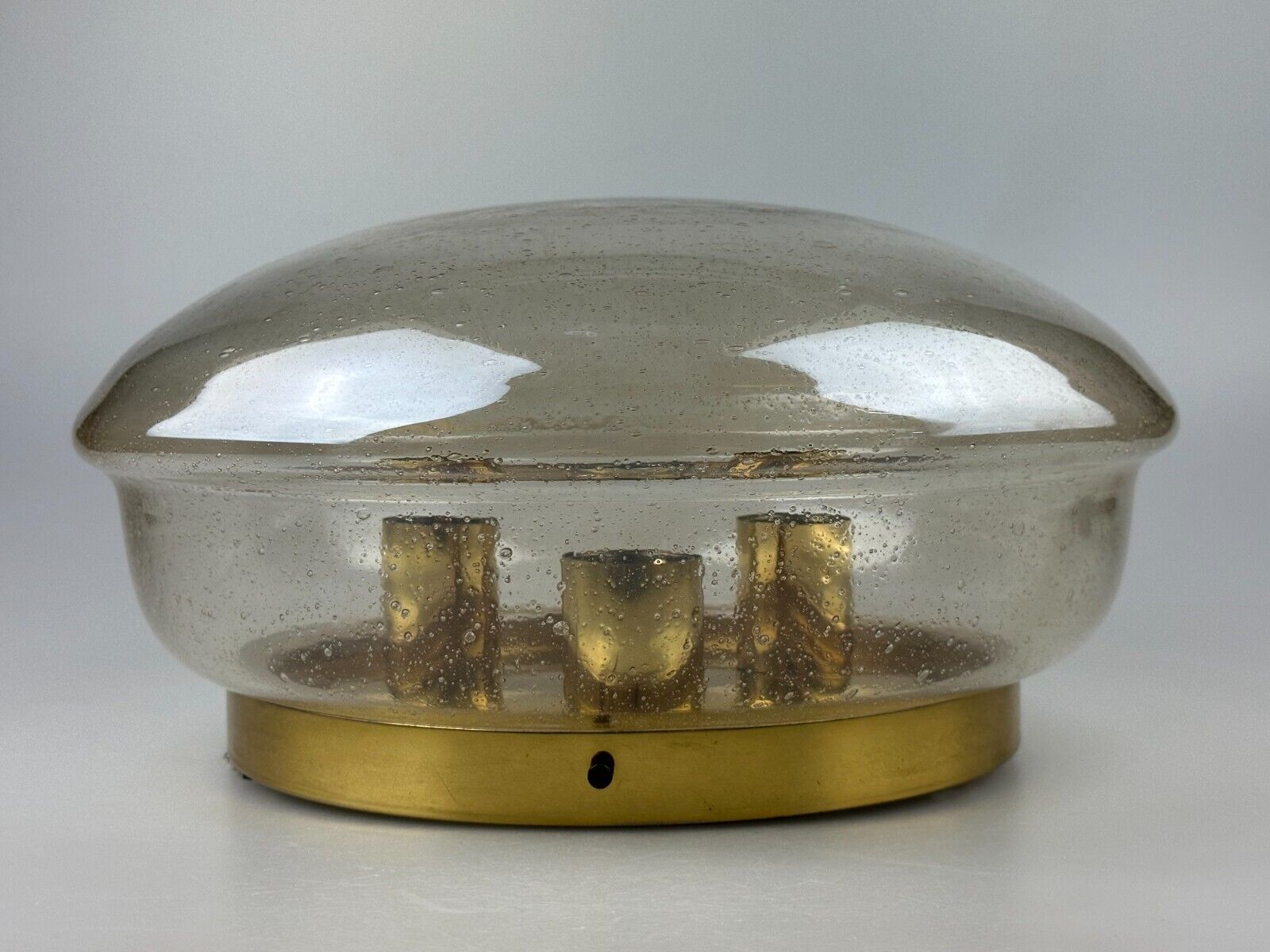 Plafonnier 60s 70s Limburg Glashütte verre space age design