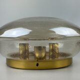 60s 70s Limburg Glashütte ceiling lamp glass space age design
