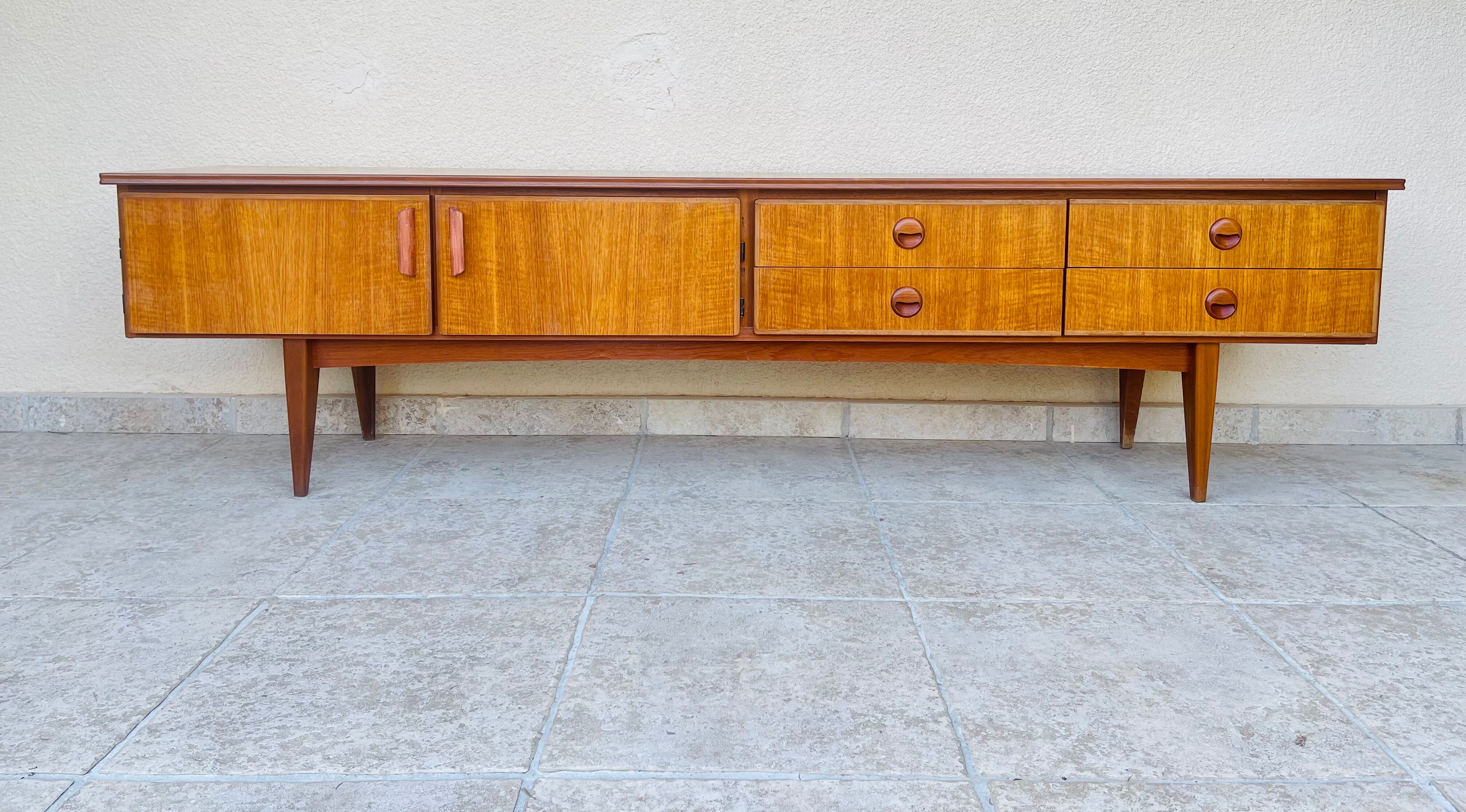 Scandinavian teak row