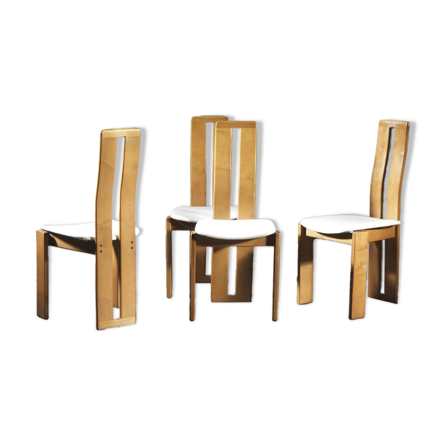 Chairs attributed to Mario Marenco for Mobil Girgi, Italy, 1970s, Set of 4