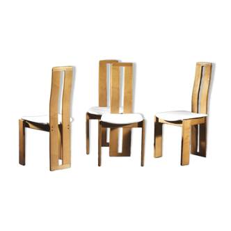 Chairs attributed to Mario Marenco for Mobil Girgi, Italy, 1970s, Set of 4