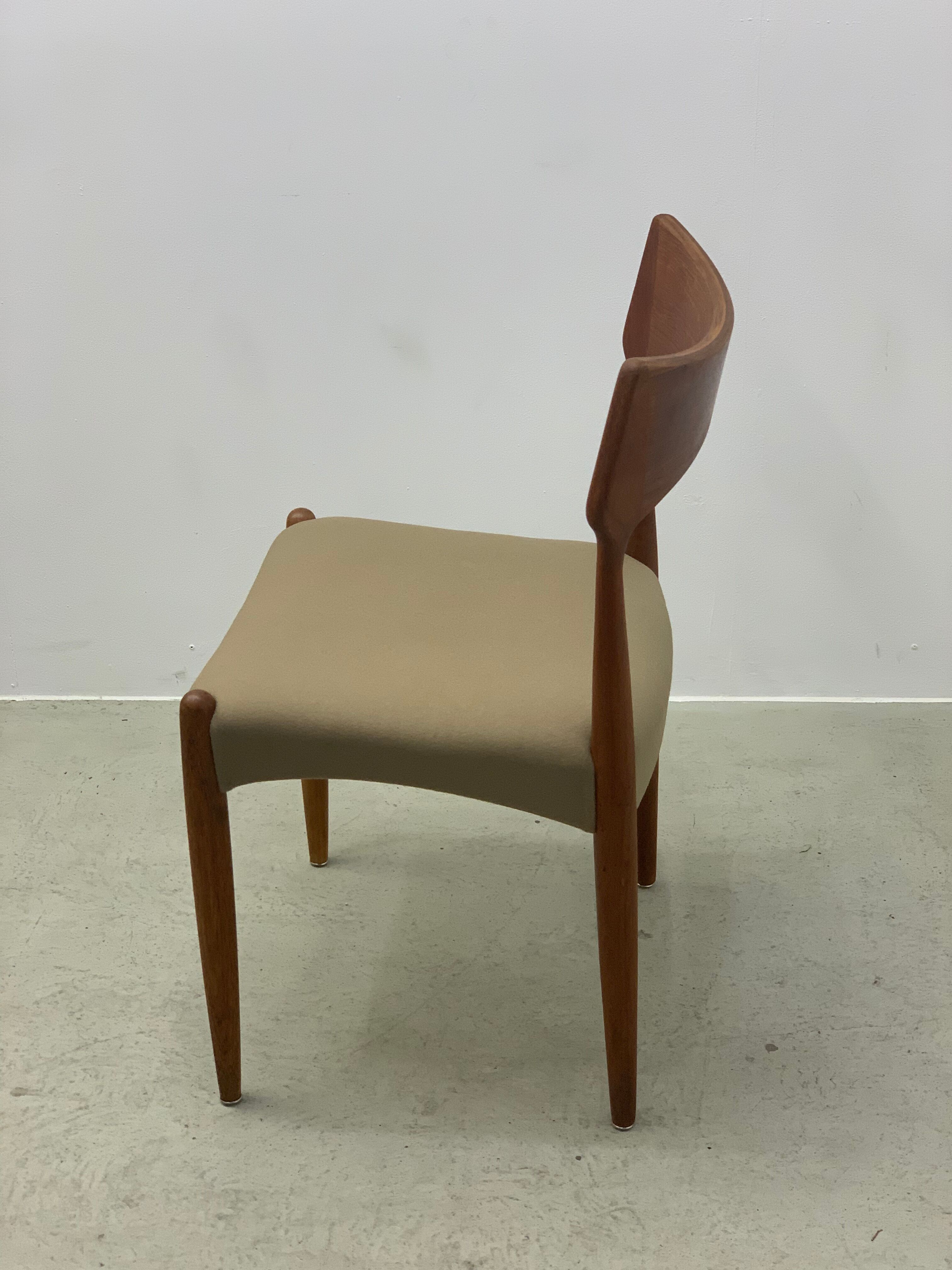 4xDanish Teak Dining Chairs by Bernard Petersen 1960s