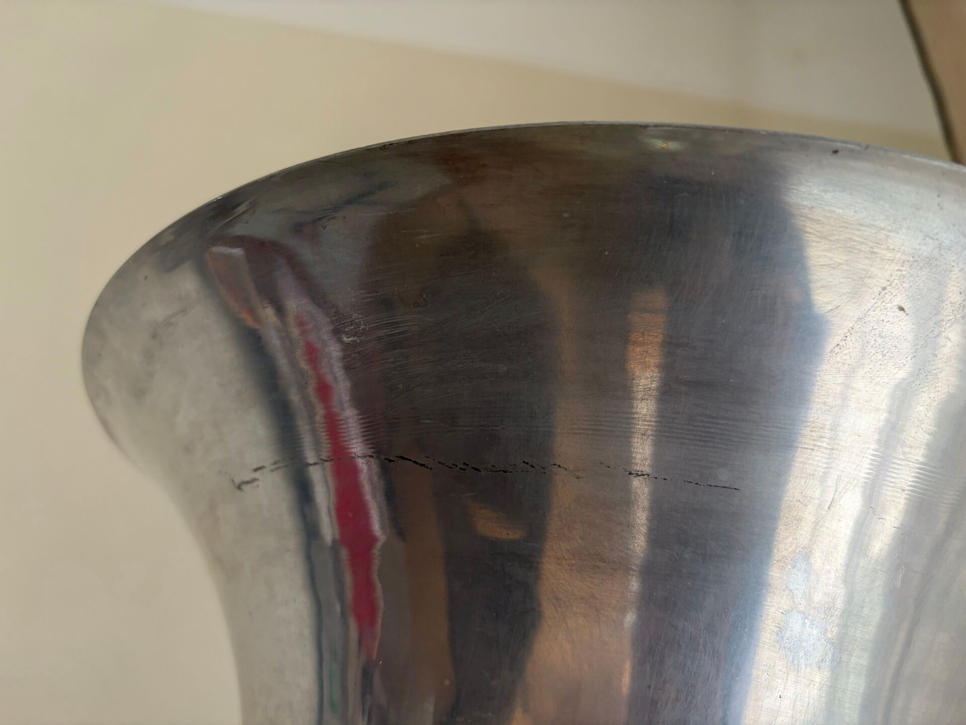 Lampadaire art déco, chrome et bois, 1930’s