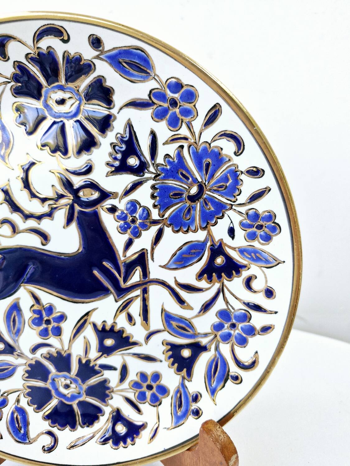 Vintage Ceramic Wall Decorative Plate Lindos Rhodes Greece Hand Painted