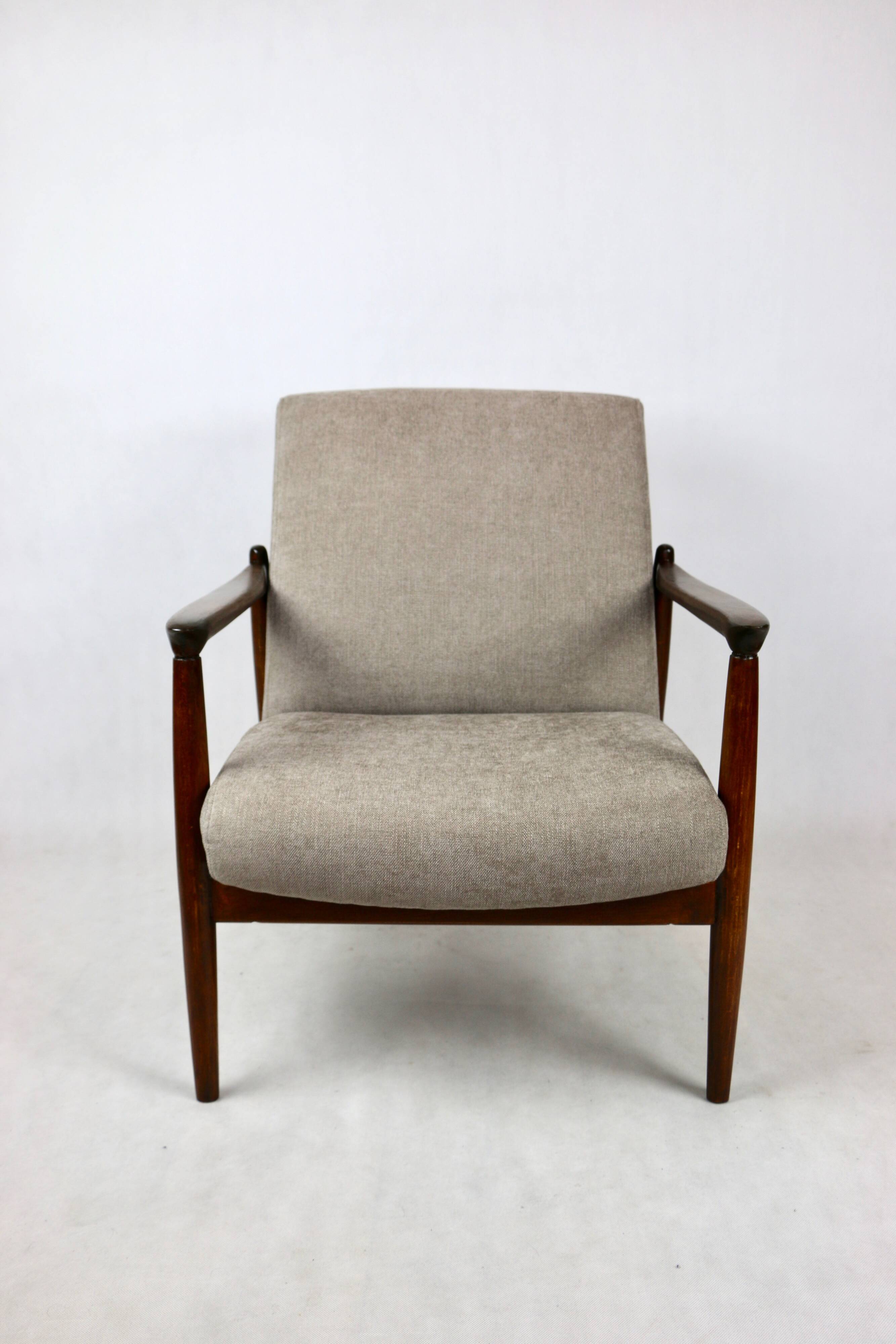 Beige GFM-64 Armchair attributed to Edmund Homa, 1970s