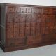 Large French oak notary apothecary cabinet / filing cabinet, 1920/30s