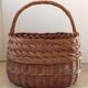 Panier ancien en osier tressé