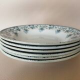 6 St Amand "Jane" iron clay soup plates