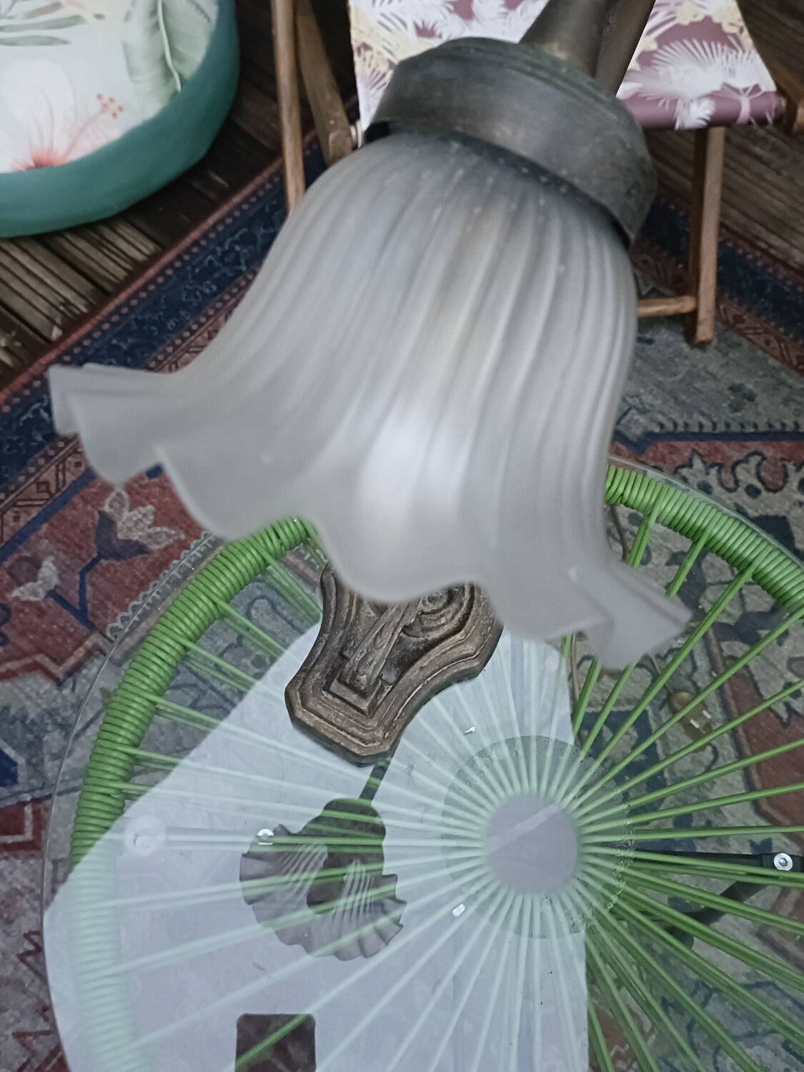 Art Deco gooseneck lamp