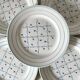 Lunéville dessert plates, flowers, Fontainebleau decor