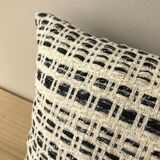 Black tweed cushion