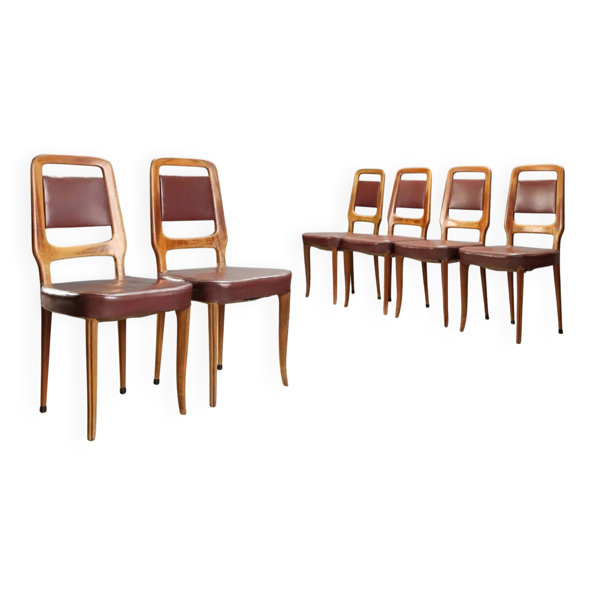 Set of vintage chairs, 1950s