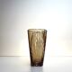 Old Art Deco vase - Smoked cut glass - France 1940