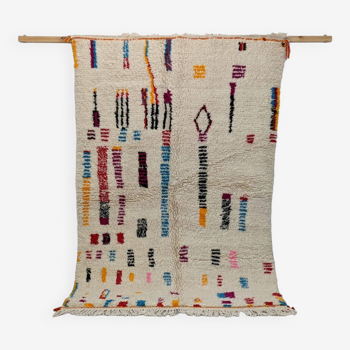 Tapis marocain berbère 220 x 144 cm tapis Azilal en laine
