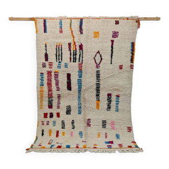 Tapis marocain berbère 220 x 144 cm tapis Azilal en laine