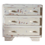 Small patinated art deco chest of drawers
