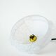 Clichy glass pendant, graphic shape, white, Art Deco, 1930