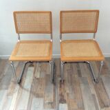 Pair of chairs Marcel Breuer Cesca B32