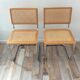 Pair of chairs Marcel Breuer Cesca B32