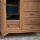 Art Deco asymmetrical glass Parisian wardrobe 1930