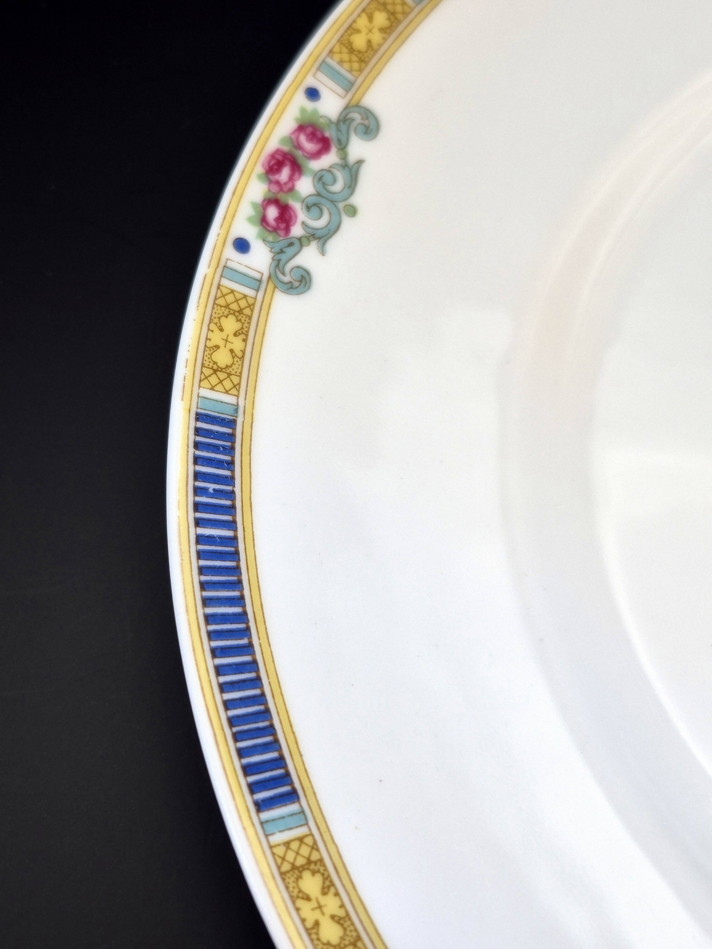 Set of 6 flat plates Bernardaud Limoges – Art Deco – A713