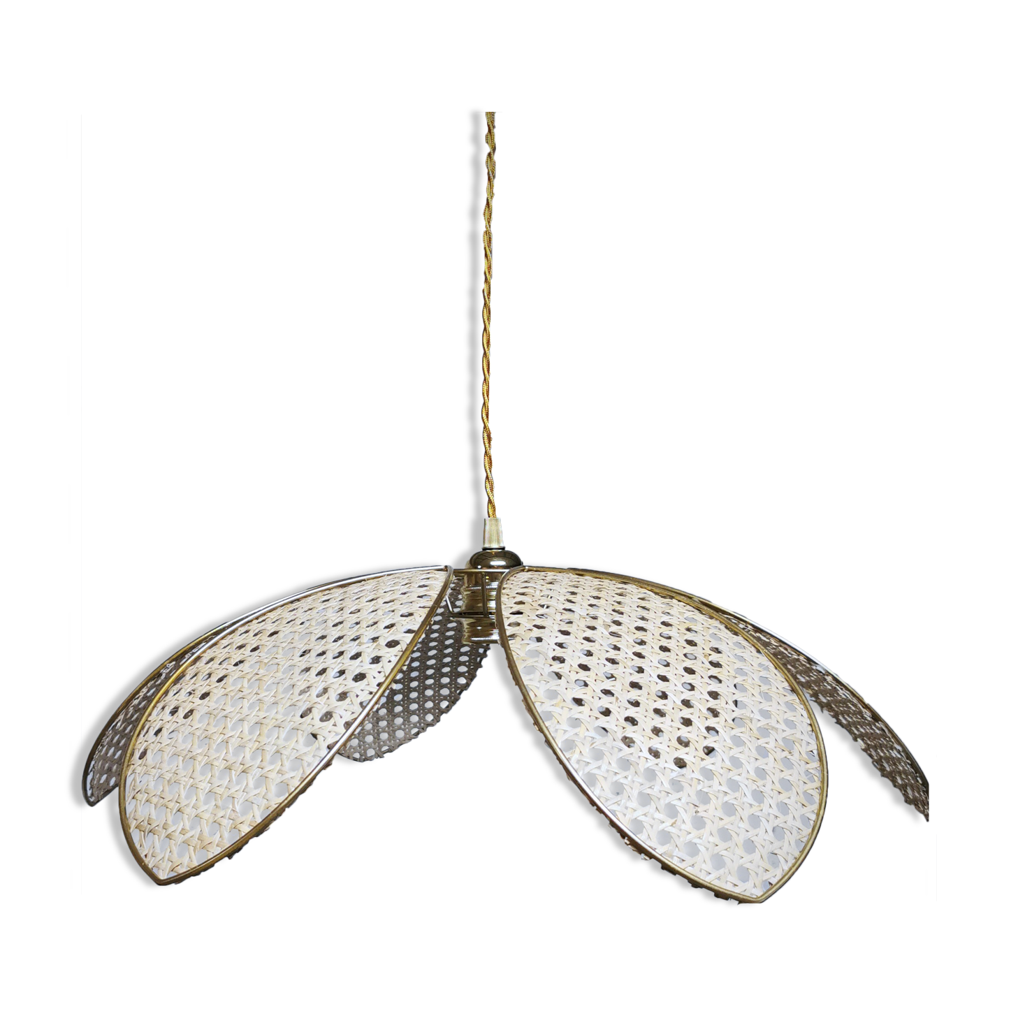 Flower suspension 6 petals in cannage