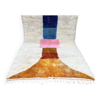 Tapis marocain en laine fait main traditionnelle 250cmx150cm