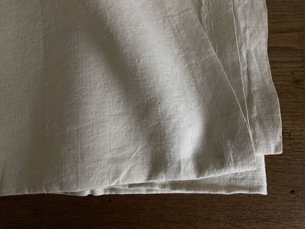Nappe en toile fil de lin 19e L2,60m