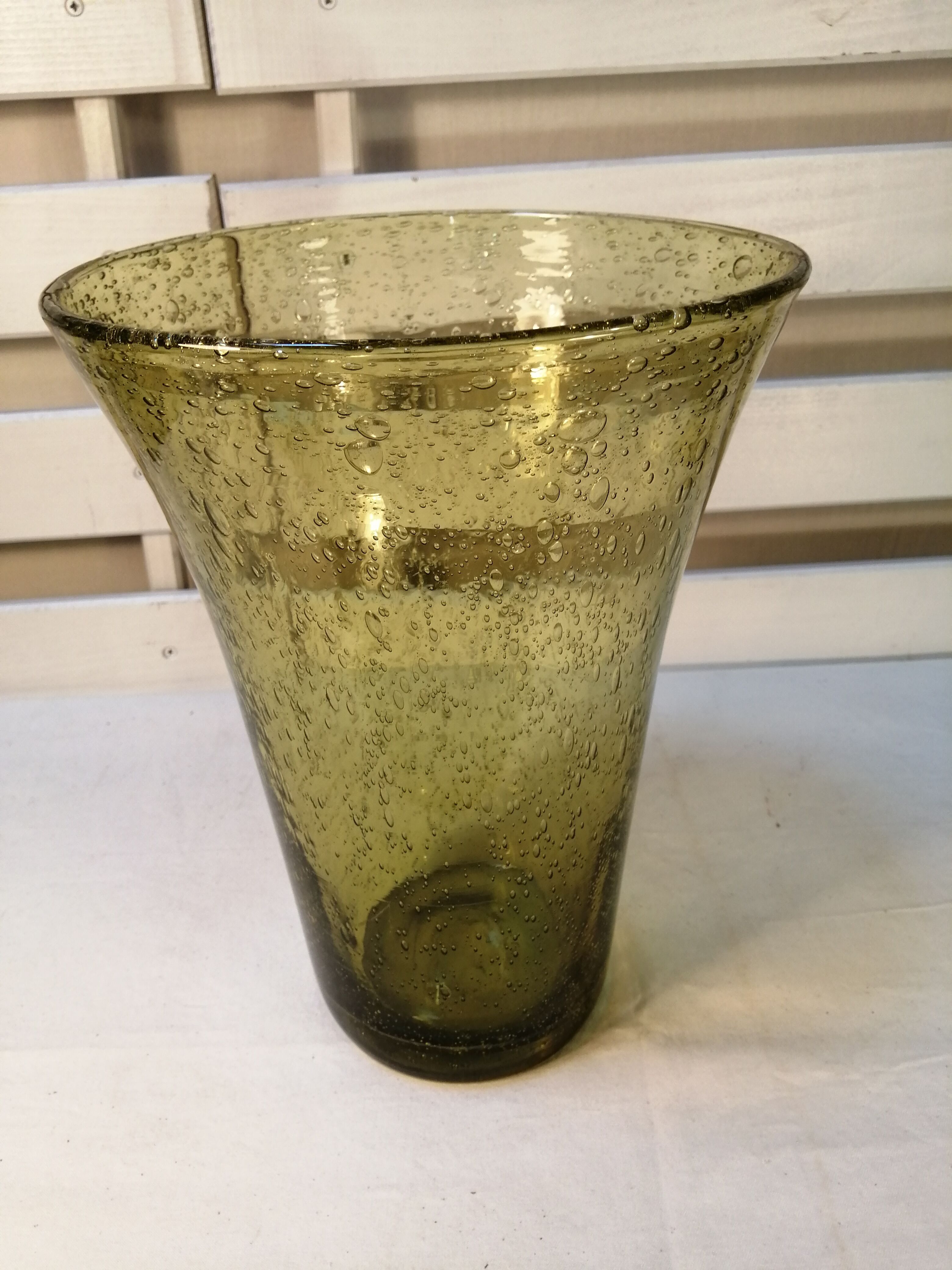 Blown glass vase - Biot glassware